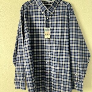 Daniel Cremieux TessituraMonti Collection XL Cotton Checkered Button down NEW